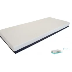 Madras 90x200 x H15visco – hvid - vaskbart betræk