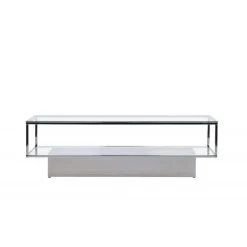 Maglehem Sofabord - Sølvgrå og Transperant