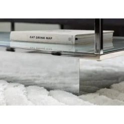 Maglehem Sofabord - Sølvgrå og Transperant