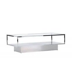 Maglehem Sofabord - Sølvgrå og Transperant