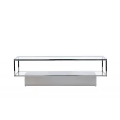 Maglehem Sofabord - Sølvgrå og Transperant