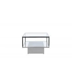 Maglehem Sofabord - Sølvgrå og Transperant