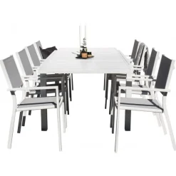 Marbella e Loungesæt - Havemøbelsæt - Sort,Hvid