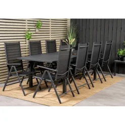 Marbella t Loungesæt - Havemøbelsæt - Sort