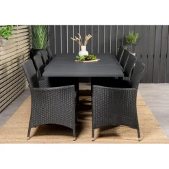 Marbella t Loungesæt - Havemøbelsæt - Sort