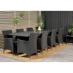 Marbella t Loungesæt - Havemøbelsæt - Sort