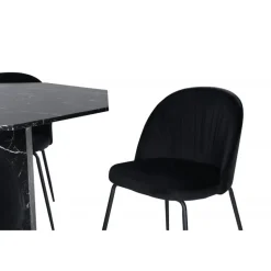 Marbs Rundt Spisebordssæt - Sort