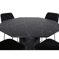 Marbs Rundt Spisebordssæt - Sort