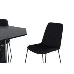 Marbs Rundt Spisebordssæt - Sort