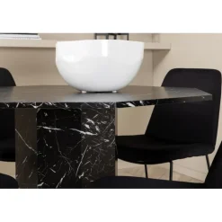 Marbs Rundt Spisebordssæt - Sort