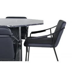 Marbs Rundt Spisebordssæt - Sort