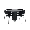 Marbs Rundt Spisebordssæt - Sort
