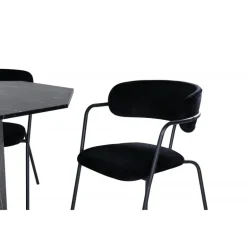 Marbs Rundt Spisebordssæt - Sort