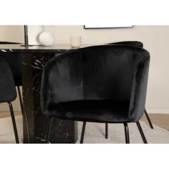 Marbs Rundt Spisebordssæt - Sort