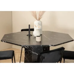 Marbs Rundt Spisebordssæt - Sort