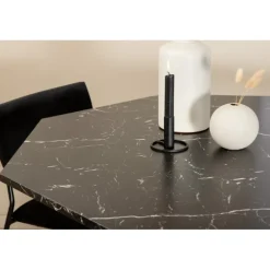 Marbs Rundt Spisebordssæt - Sort