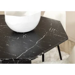 Marbs Rundt Spisebordssæt - Sort og Hvid