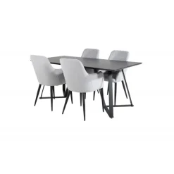 Marina e Spisebordssæt - Sort og Grå