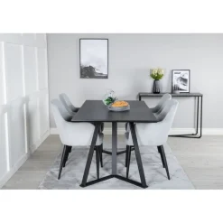 Marina e Spisebordssæt - Sort og Grå
