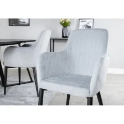 Marina e Spisebordssæt - Sort og Grå