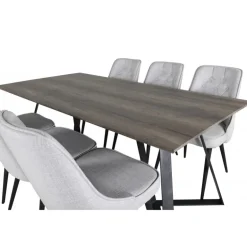 Marina e Spisebordssæt - Sort, Lysegrå og Natur