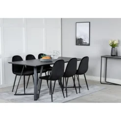 Marina e Spisebordssæt - Sort