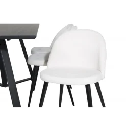 Marina Spisebordssæt - Beige og Sort