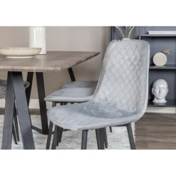 Marina Spisebordssæt - Sort og Grå