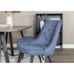 Marina Spisebordssæt - Sort og Blå og Grå