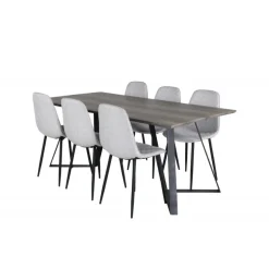 Marina Spisebordssæt - Sort og Grå