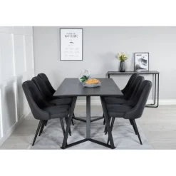 Marina Spisebordssæt - Sort