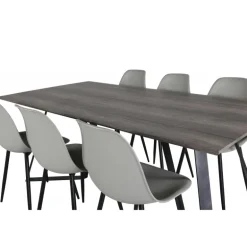 Marina Spisebordssæt - Sort og Grå