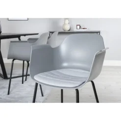 Marina Spisebordssæt - Sort og Grå