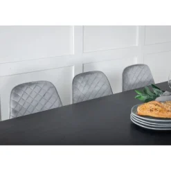 Marina Spisebordssæt - Sort og Grå