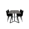 Marina Spisebordssæt - Sort og Grå