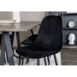 Marina Spisebordssæt - Sort og Grå