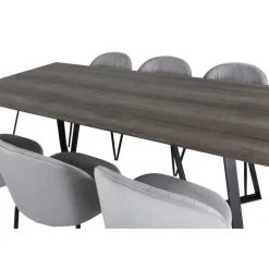 Marina Spisebordssæt - Sort og Grå