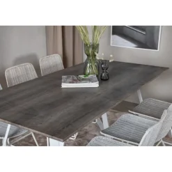 Marina t Spisebordssæt - Grå, Natur og Hvid