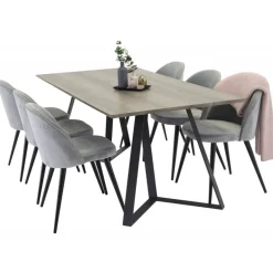 Marina t Spisebordssæt - Sort og Grå