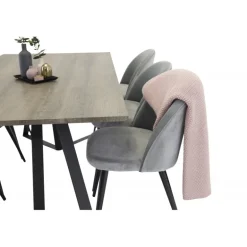 Marina t Spisebordssæt - Sort og Grå