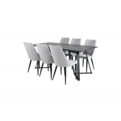 Marina t Spisebordssæt - Sort og Grå