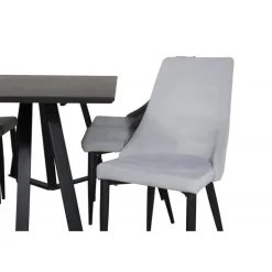 Marina t Spisebordssæt - Sort og Grå