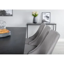 Marina t Spisebordssæt - Sort og Grå