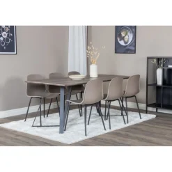 Marina t Spisebordssæt - Sort og Grå