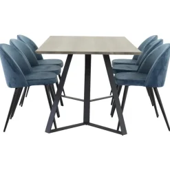 Marina t Spisebordssæt - Sort og Blå og Grå