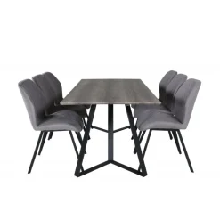 Marina t Spisebordssæt - Sort og Grå