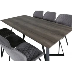 Marina t Spisebordssæt - Sort og Grå