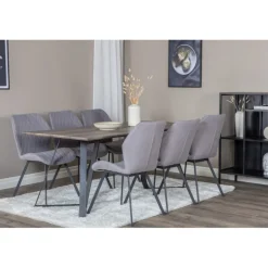 Marina t Spisebordssæt - Sort og Grå