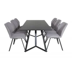 Marina t Spisebordssæt - Sort og Grå