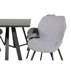 Marina t Spisebordssæt - Sort og Grå